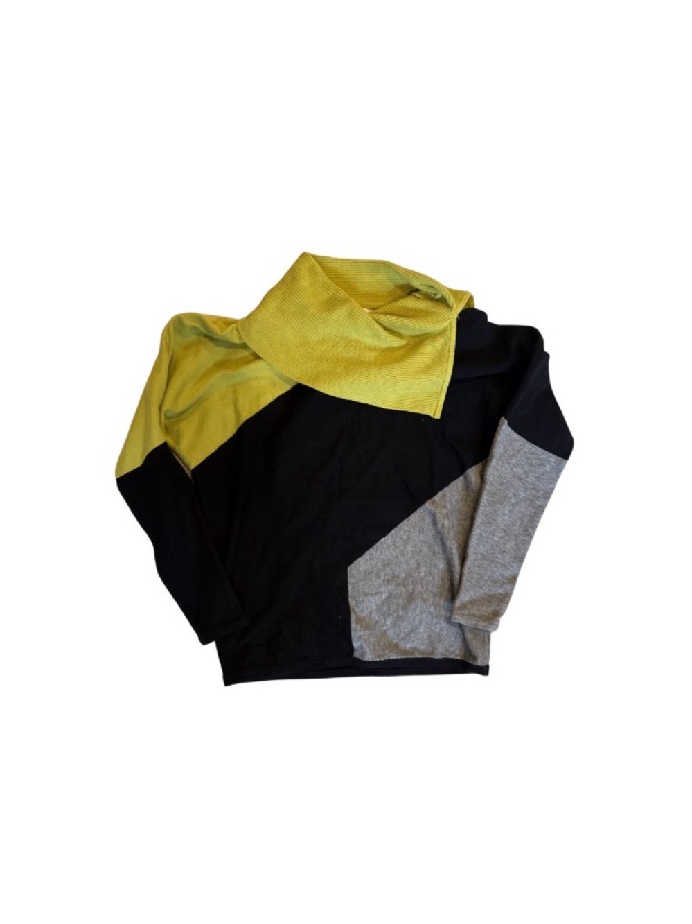 Joseph Ribkoff Colorblock Cozy Cowl Neck Sweater - Size XS